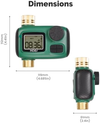 MOES Sprinkler Timer for Garden Hose,Brass Inlet Water Timer - Image 7