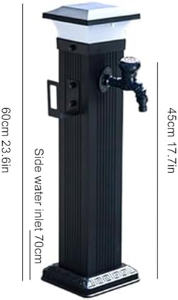 Solar LED Light Water Column, Vertical Garden Water Column, Freestanding Outdoor Faucet, Frost-Proof Fire Hydrant with Hose Holder for Gardening, School(60cm/23.6in) - Image 6