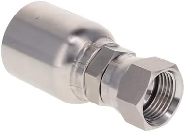 TITAN FITTINGS | SS-T43-FJX-06-08 | 3/8" Hose x 1/2" 37° JIC (3/4"-16 thread) Female Swivel- Stainless Hose Fittings - Image 3