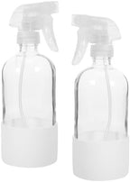 2pcs Ml Refillable Glass Fine Mist Spray Bottle with Silicone Sleeve by Toyvian