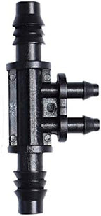 Kitchen Garden Hose Garden Hose Tee Barb 8/11 to 1/4" 4/7 Hose Connector 4 Way Garden Irrigation Manifold 3/8" 80Pcs/Black/3/8'' by Unknown