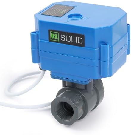 U.S. Solid 1/2 in UPVC Motorized Ball Valve, 9-24 V AC/DC, 2-Wire Auto Return, Normally Closed, Standard Port 13.5 mm Bore, IP65 - Image 6