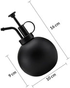 Toyvian 304 Stainless Steel Watering Can 500ml Black, Large Capacity Gardening Accessory for Indoor and Outdoor Plants, Practical Spray Bottle for House Plant Watering - Image 2