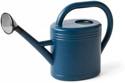 AUNMAS 8L Watering Can Large Capacity Long Spout Thickened Plastic for Home Garden Use with Precise Watering Minimal Drips Sturdy Reinforced Body Even Water Blue by AUNMAS