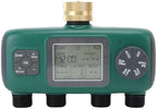 Diydeg Sprinkler Timer, 3/4in Brass Inlet 4 Zone Programmable Water Timer with Rain Delay, Automatic Irrigation Controller System Outdoor Soaker Hose Timer for Garden Hose, Yard by Diydeg