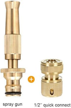 1pcs Heavy Duty Brass Water Spray Gun, Adjustable High Pressure Garden Hose Nozzle(Nozzle-Connector 12) - Image 2