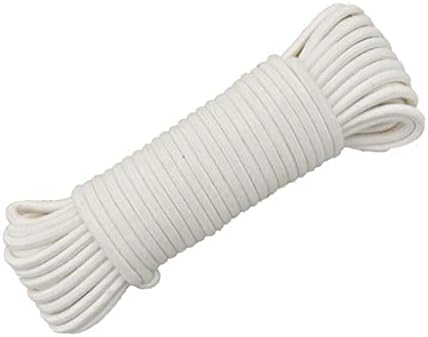6mm Self Watering Wick Cord String Cotton Rope, for Potted Plant Planting Planter Pot Automatic Slow Release Garden Drip Irrigation System (Size : Length 50m(Dia 6mm)) by Unknown