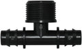 4PCS 1/2" 3/4" Threaded 16 20 25MM PE Hose Barb Tee Connector Adapter Tubing Joints Garden Drip Irrigation Coupling Repair(KSL01-295-4PCS) by Unknown