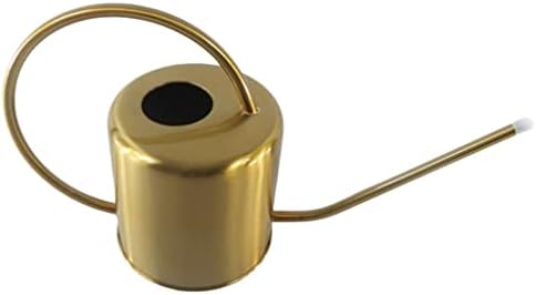 Vintage Brass Metal Long Spout Small Watering Can Houseplants - 1500ml / 51 oz Retro Design with Long Spout Perfect for Kids Stainless Steel Water Can Ideal for Indoor and Outdoor - Image 5