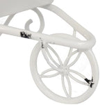 Decorative Wheelbarrow Planter, 11.5 Inch, Antique White - Image 6