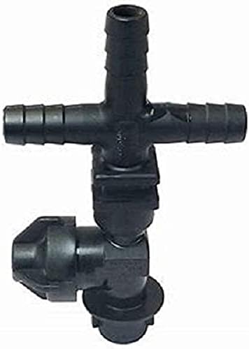 2 of Diaphragm Check Valve Quick Nozzle Body Triple Barb For 3/8" ID Hose - Image 2