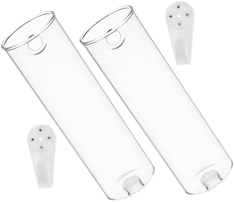 Toyvian 8pcs Glass Wall Hanging Vases for Flowers Minimalistic Hydroponic Plant Holders for Home Decor for Bouquets and Cuttings Elegant Design - Image 2