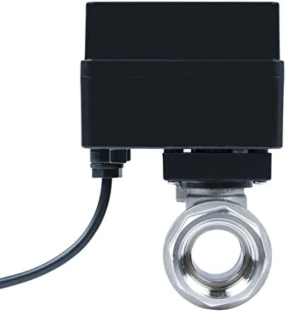 U.S. Solid Motorized Ball Valve- 3/4" Stainless Steel Ball Valve with Full Port, 9-36V AC/DC, 2 Wire Auto Return Setup, Normally Open (N/O) - Image 2