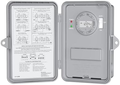 BN-LINK Pool Pump Timer, Outdoor Timer Box, Heavy Duty, 2HP 40A Max, 120, 240, 277 VAC, for Pool Pump, Water Heater, Fans, SPA, ETL Listed (Digital) by BN-LINK