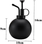 Xmas 500ml Stainless Steel Garden Watering Bottle with Even Spray Black - Image 2