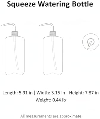 Squeeze Watering Bottle with Long Curved Spout for Indoor Plants, Succulents & Bonsai - Durable PP Plastic - Image 7