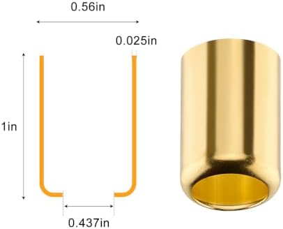 100Pcs 7325 Hose Ferrules Brass Fitting, Air Hose Repair Kit - Image 2