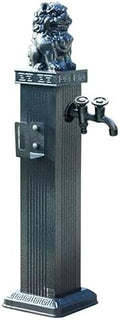 Freeze Proof Outdoor Faucet,Garden Water Column with Unique Design Brass Faucets,Outdoor Spigot with Garden Hose Holder Freestanding,Water Spigot Extender, Garden Tub Faucet(Gray,69cm/27in) by Unknown