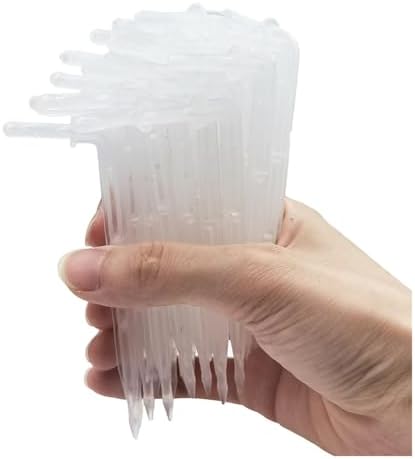 Garden Supplies 50X Transparent Bend Arrow 1/4'' 4/7mm Hose Dripper Drip Emitter Water Saving Sprinkler Garden Micro Irrigation Nozzle(W-50PCS) - Image 4