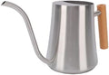 Pomya Metal Indoor Watering Can 35oz | Long Spout Plant Watering Pot for Bonsai with Wood Handle (Sanding 1L) by WelcometoPomya