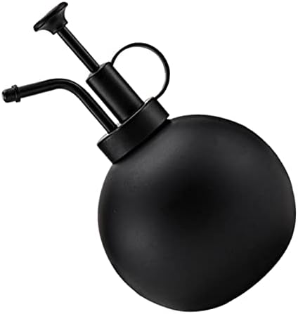 Milisten 1pc Hand-held Watering Bottle Stainless Steel Spray Kettle for Plants Simple Design Capacity Watering Can for Home Gardening Black by Milisten