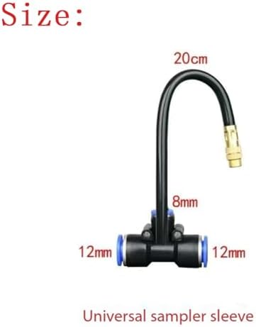 Brass misting nozzle tee with 8-inch built-in hose adjustable 360° rotation for outdoor patio garden cooling system Atomizing nozzle + 12mm tee belt 50pc - Image 2