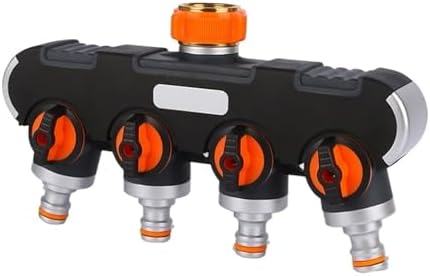 1pc Hose Splitter for Water Pipe Garden Lawn Watering Flower Agriculture Industry Irrigation Valve Splitter 4 Way tap Connector by Unknown
