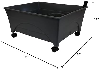 Emsco Group City Picker Raised Bed Grow Box – Self Watering and Improved Aeration – Mobile Unit with Casters - Image 6
