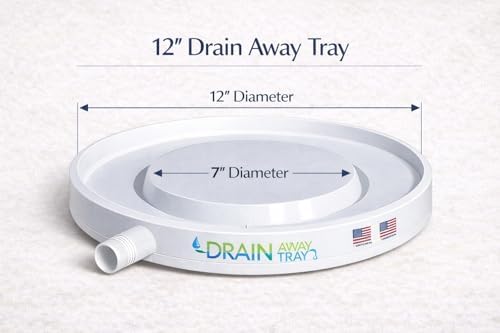 Drain Away White 12 inch Plant Saucer Heavy Duty Drain Tray for Large Pots Indoor Outdoor Waterproof UV Resistant | Protect Floors Decks | 12in 15in 22in - Image 5