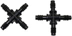 Utility Hose Butt Hose Connector Adapter 8Mm 4-Way Manifold Garden Drip Irrigation Quick Couplingricultural Water Adapter for 5 Pieces of 8/11Mm Hose - Image 4