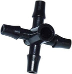 Gardening Irrigation Dripper Drip Arrow Cross Divider Flow Dripper Divider Drip Irrigation 3/5 Mm Connector with 200 Barbed Barbs (Color : Black) - Image 4