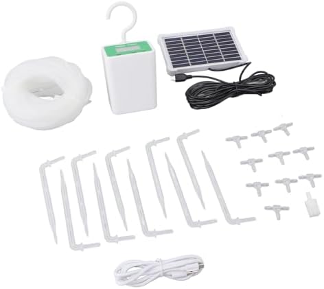 Pwshymi Automatic Plant Waterer Intelligent Drip Irrigation Kit for Garden Yard, Solar Powered Timing Sensor Watering Device for Plants Safe and Waterproofing, Easy to Install for All Kinds of - Image 5