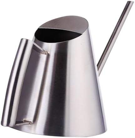 Watering Can for Houseplants Stainless Steel 400ml with Long Spout by Holibanna