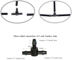 Three-Way Drip Irrigation Connector Hose Barb Connector Suitable For Sprinkler Irrigation System 4mm/7mm Pipes(500 PCS) - Image 6