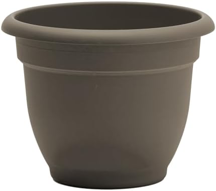Bloem Ariana 16" Plastic Self-Watering Planter, Peppercorn, 2-Pack - Image 7