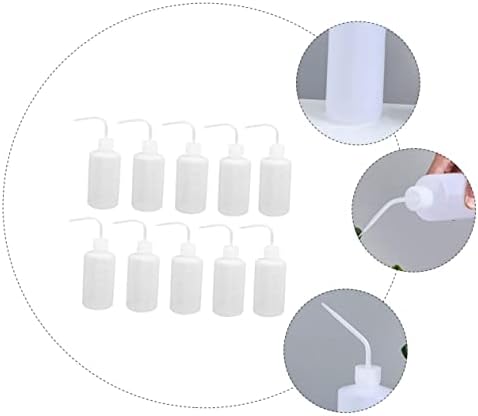 20 Pcs Pointed Watering Bottle Squeeze Bottles for Liquids Watering Can Indoor Hydro Jug Water Bottle Plant Squeeze Bottles Watering Applicator Bottle Bend Mouth Safety Wash Bottle(As Shown,19.5X6X6CM - Image 4