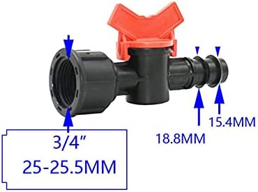 Hose Connector Adapter 1/2 3/4 Thread To 8mm/10mm/12mm/14mm/16mm/19mm Hose Garden Faucet Irrigation Valve Using Pe Tube Tonnage 20Pcs (Color : 1I2 to 8mm) - Image 3