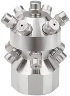 360° Spin Nozzle 13-Hole Multi-Head Linear & Full Cone Spray High Pressure Water for Construction & Tank Cleaning(1Female 2.0mm) by Unknown