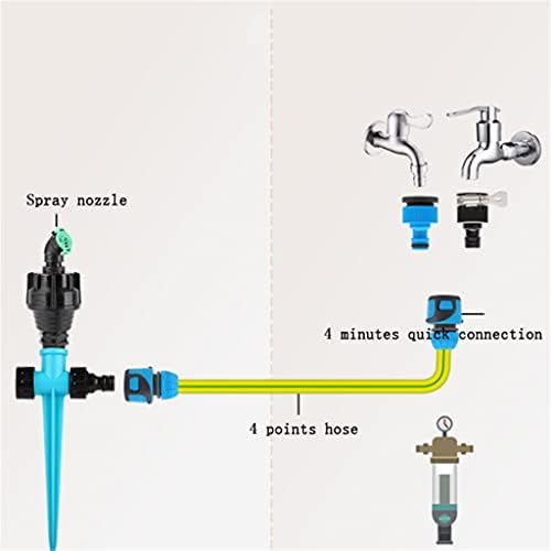 360 Degree Automatic Garden Sprinklers Watering Grass Lawn Rotary Nozzle Rotating Water Sprinkler System Supplies - Image 6