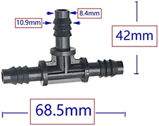 Hose Connector Adapter 100 8mm To 4mm Reducing Hose Connectors T-shaped Elbow Straight Elbow 3/8" 8/11 6mm 1/4" 4/7mm Irrigation Fittings (Color : 3I8 to 2way 1I4) - Image 3