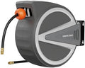 Giraffe Tools Retractable Air Hose Reel Enclosed with 3/8" x 50 ft, 217 PSI by GiraffeTools
