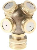 1Pc 1/2" Misting Nozzle Brass Atomizing Spray Fitting Nebulizer Hose Connector Water Sprinkler Adjustable Garden Lawn by Unknown