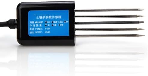 RS485 Standard Modbus-RTU Protocol Five-pin Soil Sensor,Soil Electrical Conductivity (EC Value), Temperature, Moisture, pH Value(3-9PH) by Unknown