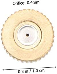 Kisangel 120pcs Low Pressure Brass Misting Nozzles for Outdoor Cooling Fine Atomizing Sprayers for Watering Landscaping and Greenhouse Irrigation - Image 3