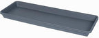 VUWEZ 2 Pack of Plastic Plant Tray Saucer Rectangular 30 inch, Planter Trays Saucers for Indoors Outdoor, Plant Water Drip Tray for Flower Pot Planter, Windowsill Pots Trays (8 X 30'', Gray) by VUWEZ