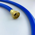 Darnassus PVC Garden Hose 1/2 Inch Green Heavy Duty Water Hose with Solid Brass Fittings,No Leaking, Flexible,for outdoors,Lawns,Patio (100 FT, Blue, Brass Fittings) - Image 3