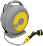 Pssopp Retractable Garden Hose Reel, 10-Pattern Nozzle, 15m EVA - Image 4