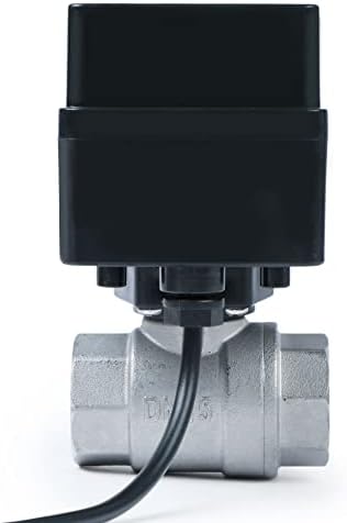 U.S. Solid Motorized Ball Valve- 1/2" Stainless Steel Ball Valve with Full Port, 9-36V AC/DC, 2 Wire Auto Return Setup, Normally Open (N/O) - Image 3