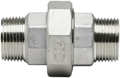 304 Stainless Steel Hose Connector Union Pipe Fitting Adapter for Garden Water Tube, 1pc(DN32 1.25Inch) by LMRXOFE