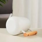 Watering Can for Indoor Plants, Small Watering Cans for House Plant Garden Flower,Watering Can 900ml Stainless Steel Long Spout Wooden Handle Elegant Flower Watering Pot (White) - Image 5